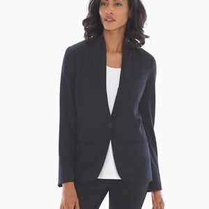 Soma Style Essentials Black Soft Knit Blazer Size Large